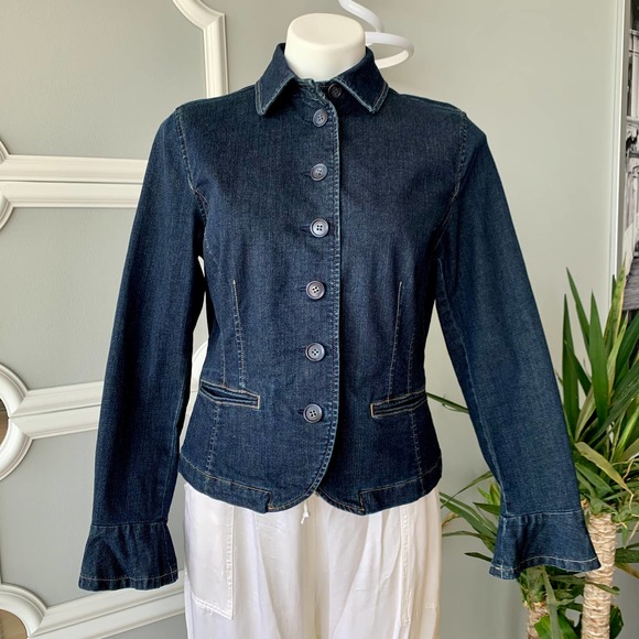 Ralph Lauren Flare Sleeve Denim Jacket Size 12P